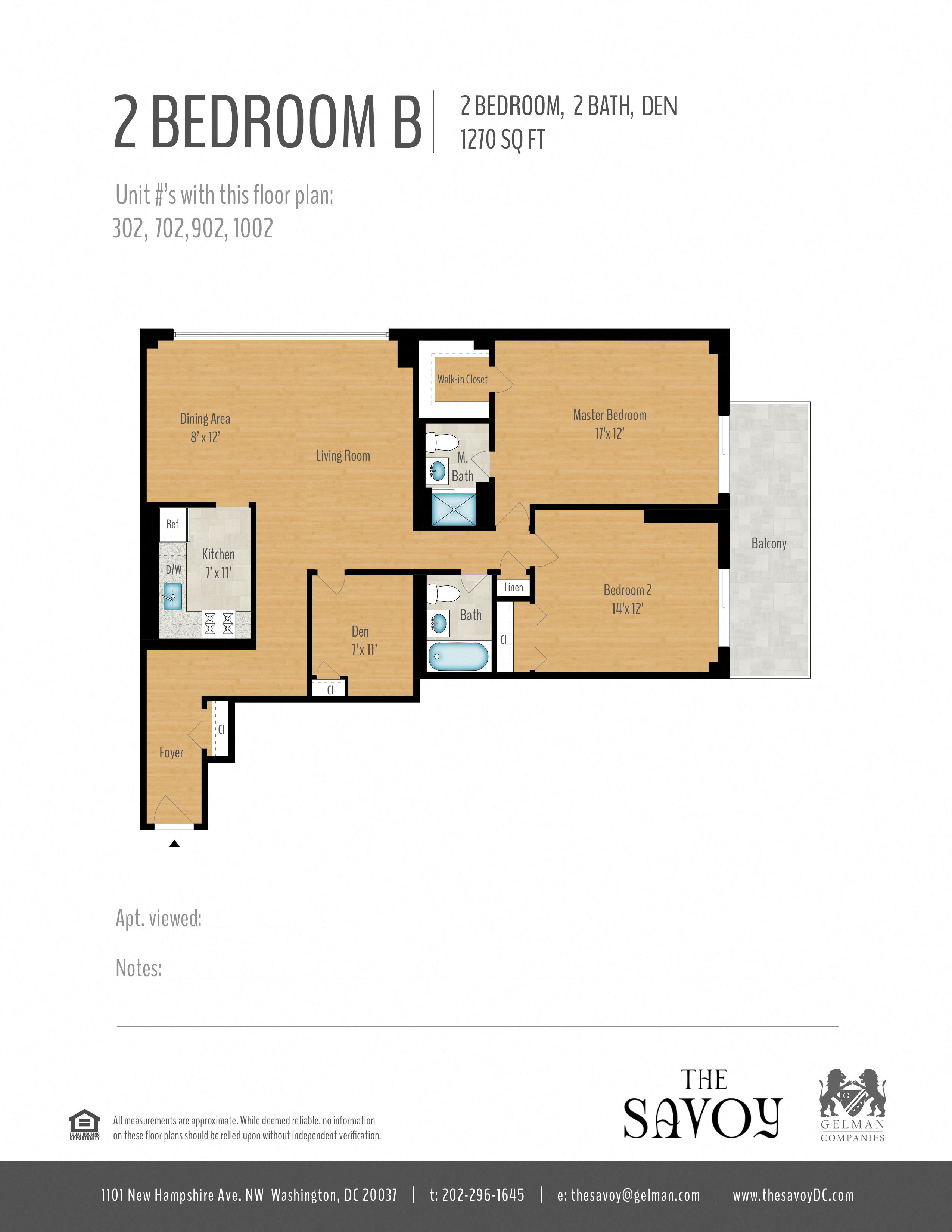 2 Bedroom + Den Image